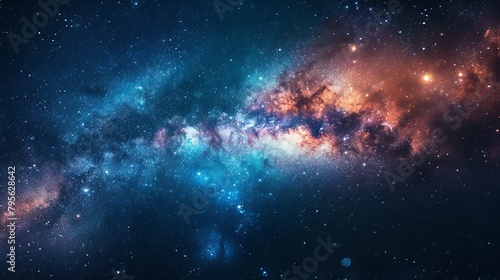 milky way in space.