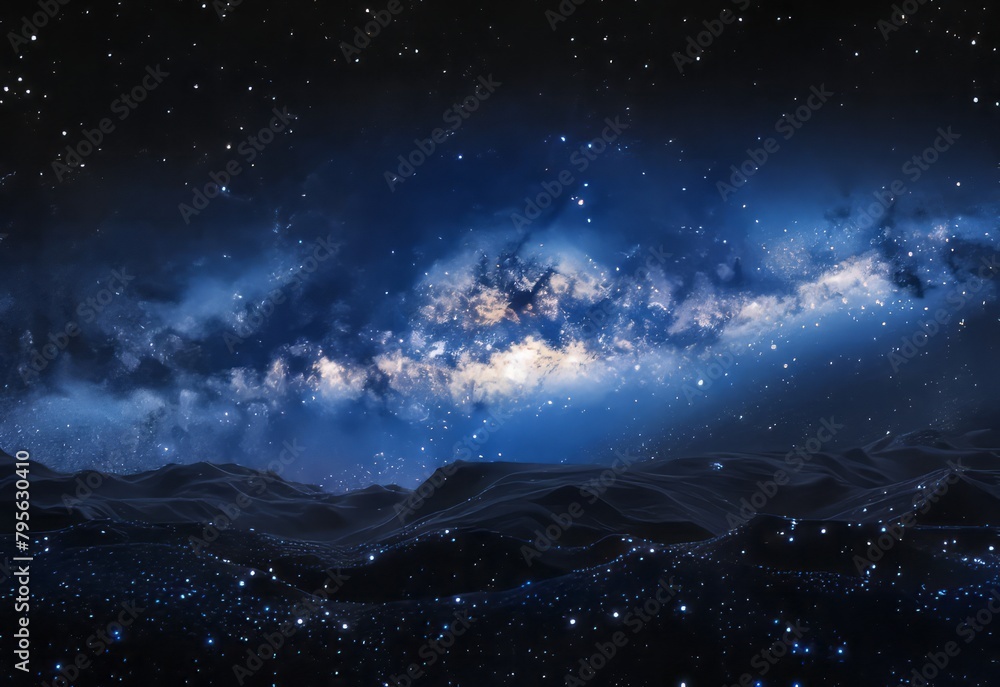 milky way in space.