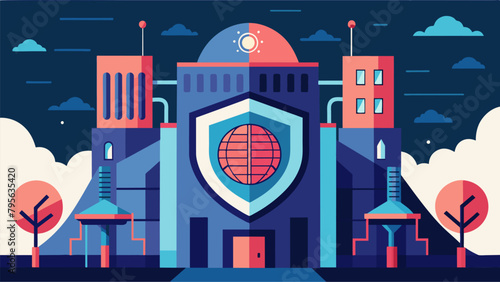A topsecret research facility that employs biometric neural security systems to protect groundbreaking scientific advancements..