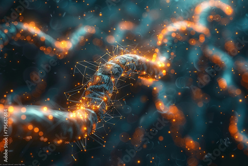 A digital representation of the human mind  with neural networks branching and connecting in a complex web of thoughts and ideas.