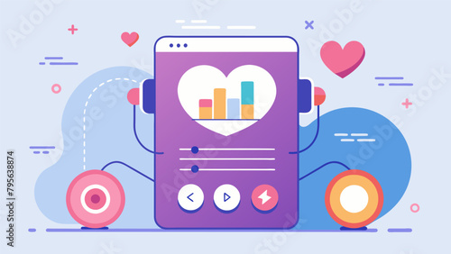 A smart music player that uses biometric data such as heart rate and breathing patterns to create customized playlists that help users relax focus or.