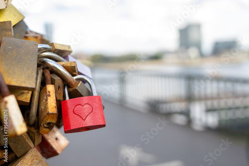 Lovelock on a public bridge