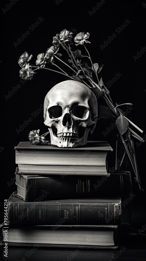 Photography of skull flower book publication. Photography of skull flower book publication.