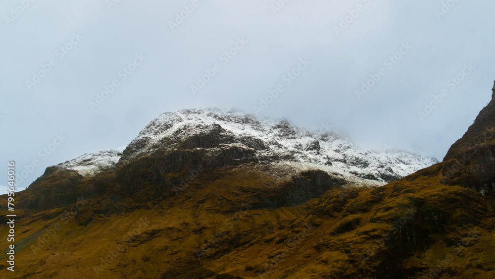 mountain and cloud in Scotland