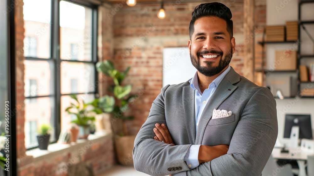 Smilling Businessman in Modern Office Smilling Businessman in Modern Office