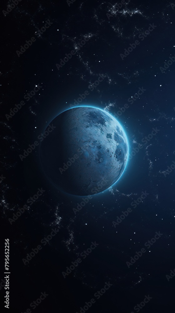 Blue wallpaper moon astronomy universe.