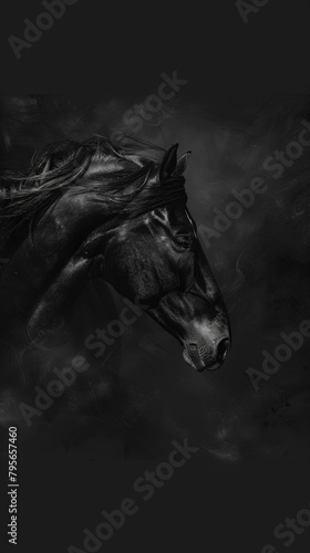 Majestic Horse  animal background in high resolution