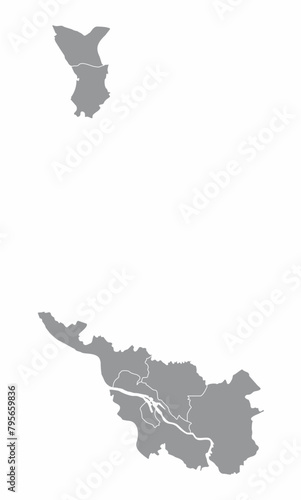 Bremen administrative map
