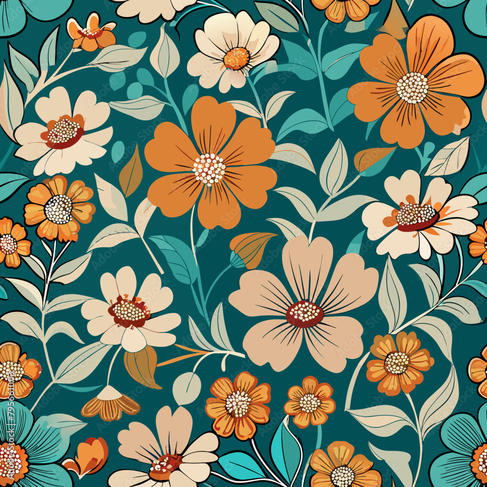 Seamless Flower Pattern Seamless Flower Pattern