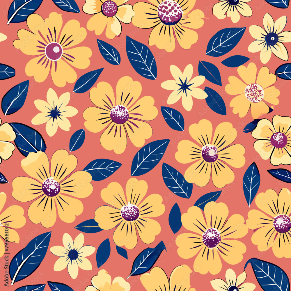 Seamless Flower Pattern Seamless Flower Pattern
