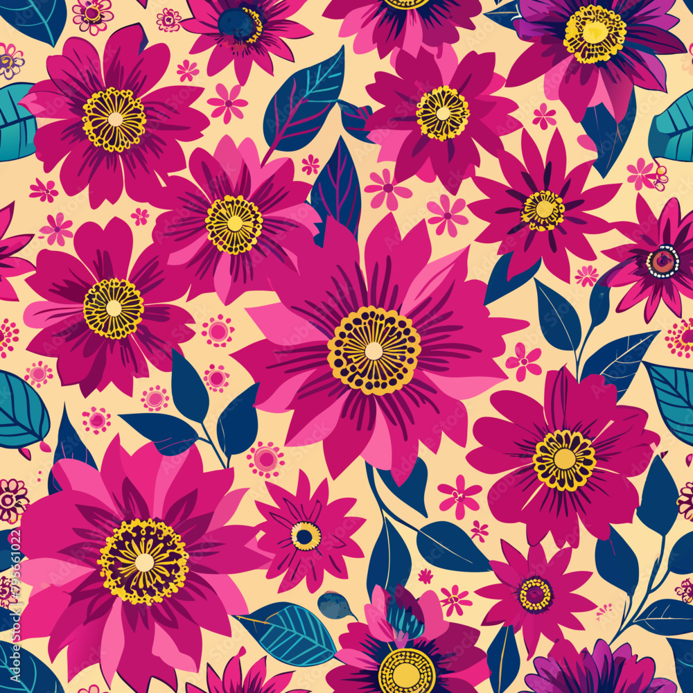 Seamless Flower Pattern Seamless Flower Pattern