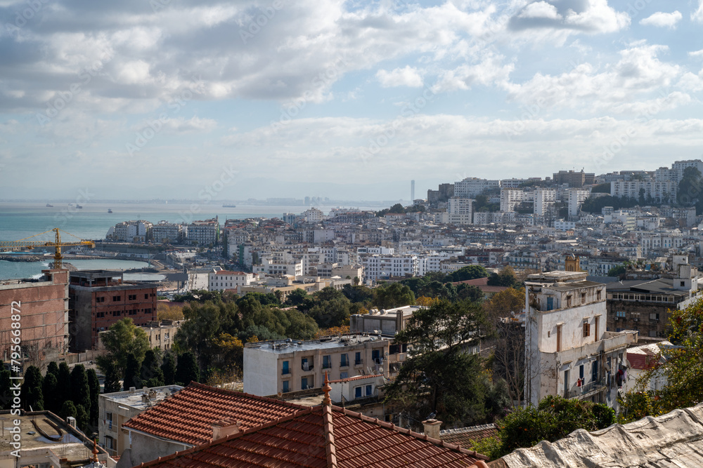 View of Algiers, Algeria, on a cloudy day
