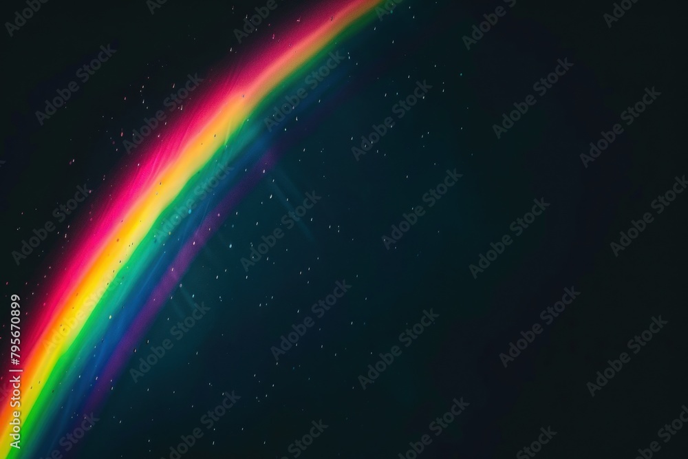 Obraz premium Rainbow backgrounds nature night