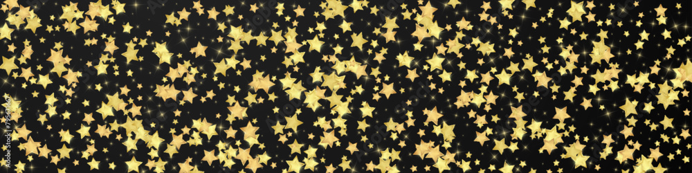 Magic stars vector overlay. Gold stars scattered Magic stars vector overlay. Gold stars scattered