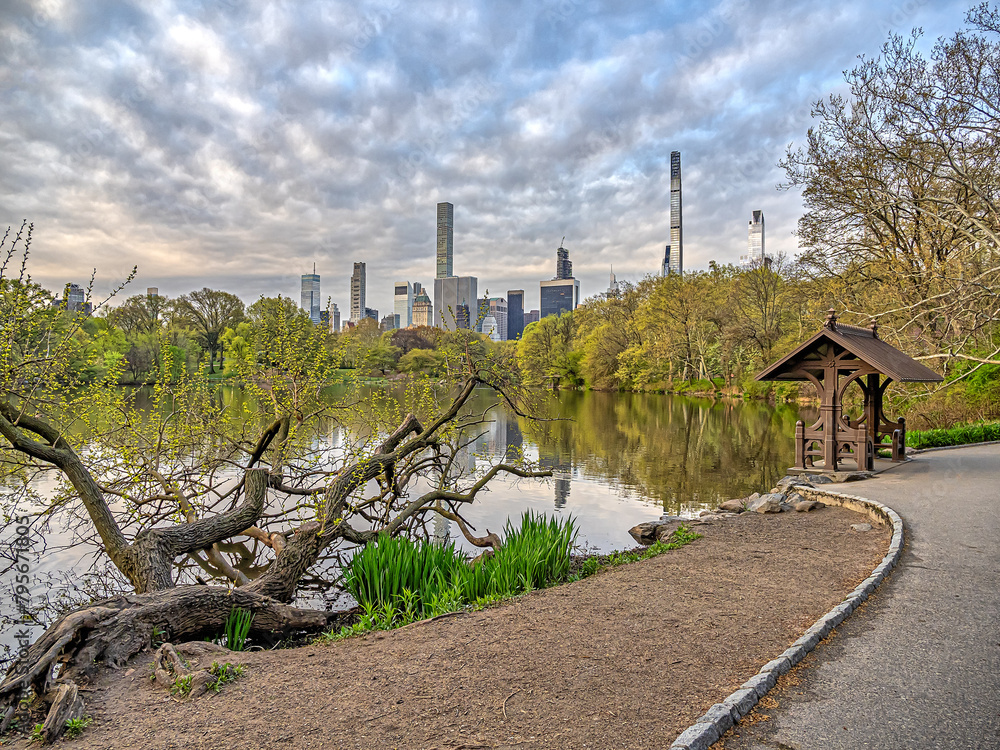 Central Park, New York City at the lake Central Park, New York City at the lake