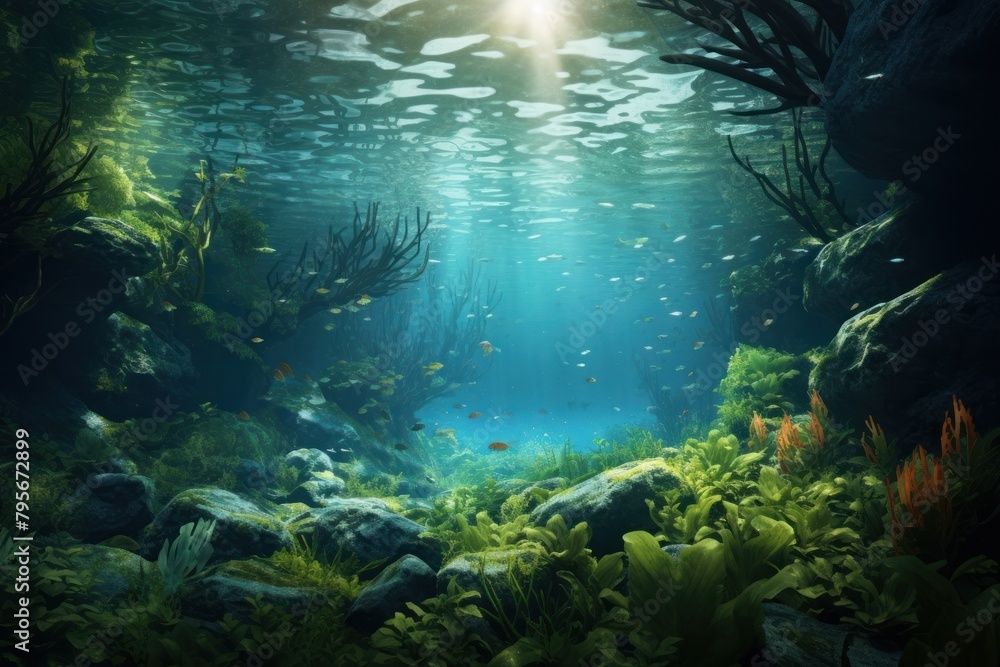 Ocean underwater outdoors nature
