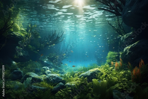 Ocean underwater outdoors nature