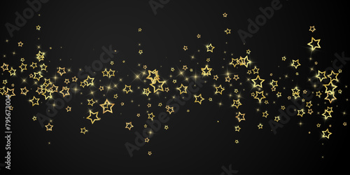 Twinkle stars scattered around randomly, flying, photo