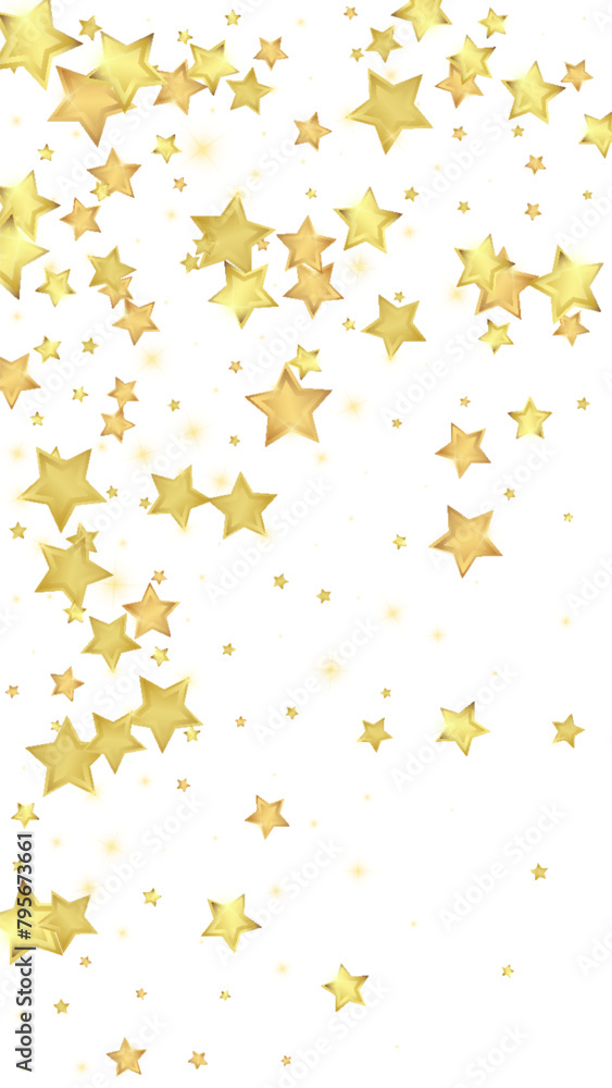 Magic stars vector overlay.  Gold stars scattered