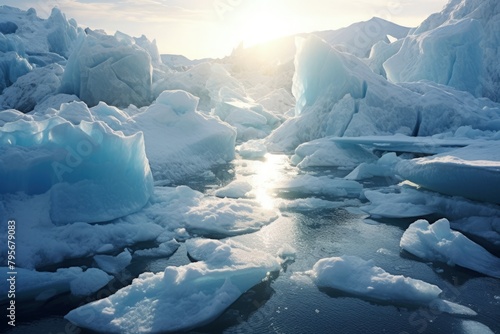 Accelerating Ice Loss, Melting Glaciers and Global Sea Level Rise © Lazartivan