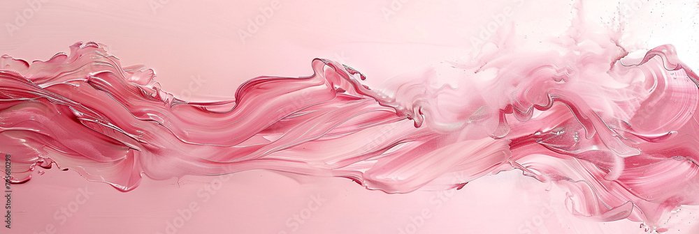 Pink Passion Delicate Strokes in Rose Pink Paint, HD Romance Unveiled.