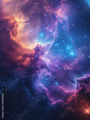 Starry Galaxy Celestial Wallpaper © Pixel