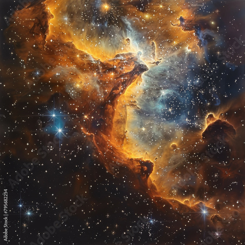 Stellar Nebulae Celestial Harmony