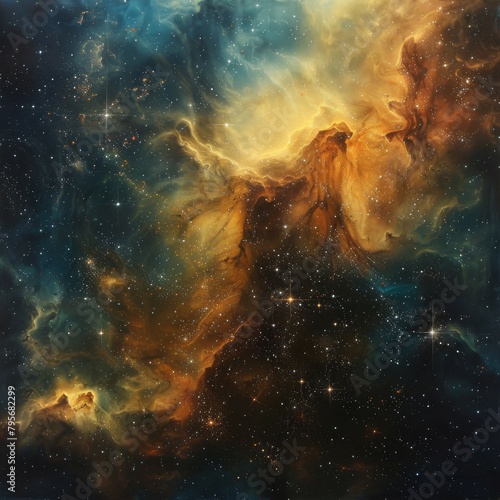 Stellar Nebulae Celestial Harmony