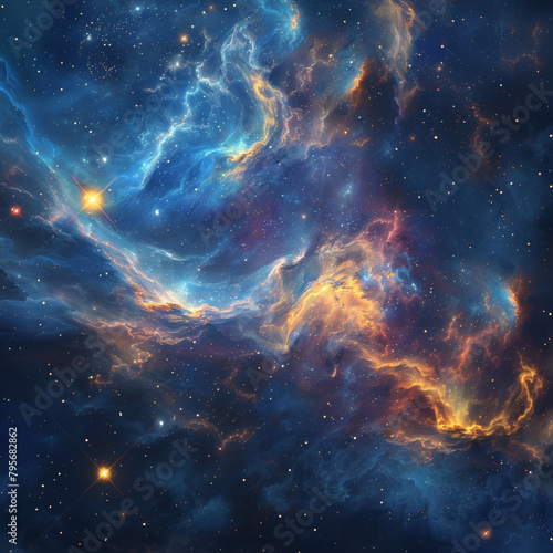 Stellar Nebulae Celestial Harmony