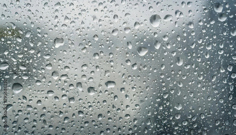Droplets of rain on a window textured backgrounds.