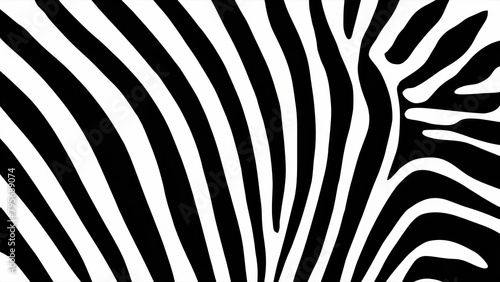 zebra stripes depicted with clean, bold lines against a stark white background