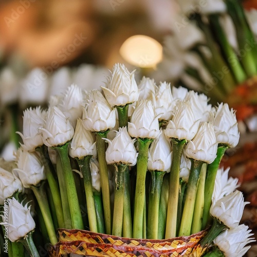 a bouquet of white flowers in the shape of teeth