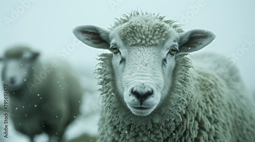 A photo of a sheep used in Eid al-Adha.