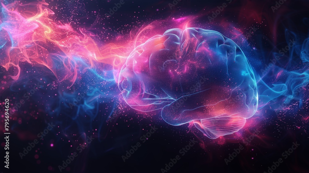 Abstract brain intelligence concept Abstract brain intelligence concept