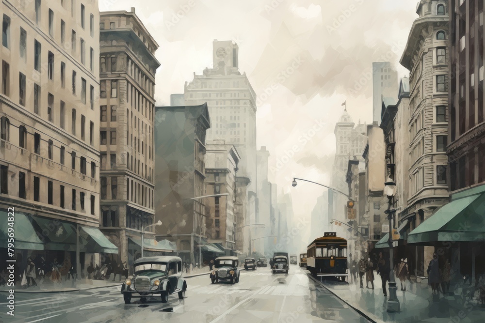 Illustration of new york metropolis painting vehicle. Illustration of new york metropolis painting vehicle.