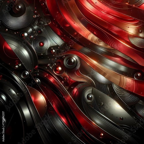 abstract metallic flat red black background with contrast © Lira