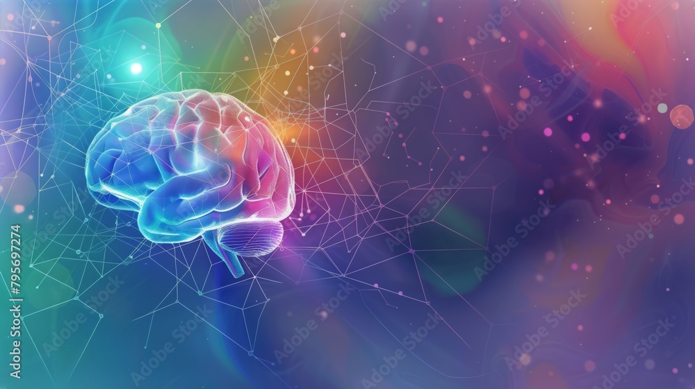 Abstract brain intelligence concept Abstract brain intelligence concept