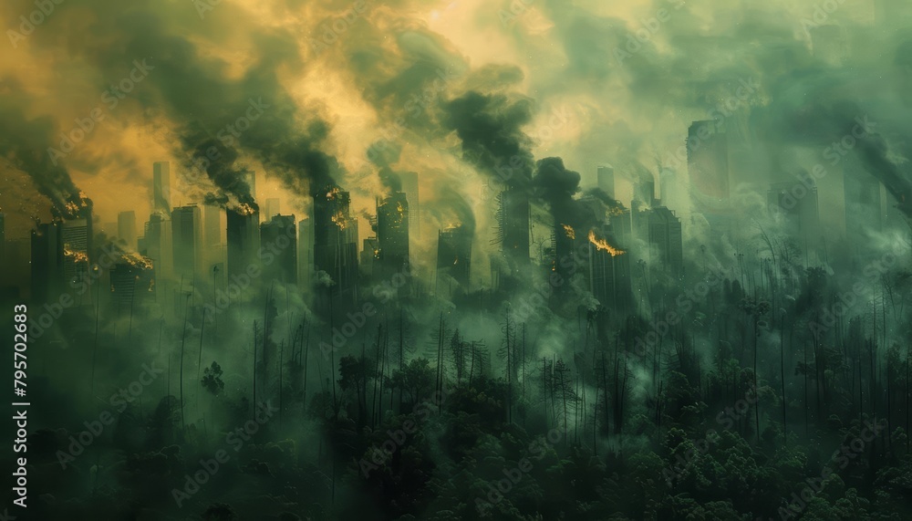 Deforestation rages across the globe, lungs of the Earth disappearing in puffs of smoke Without these green giants, the planet struggles to regulate its temperature