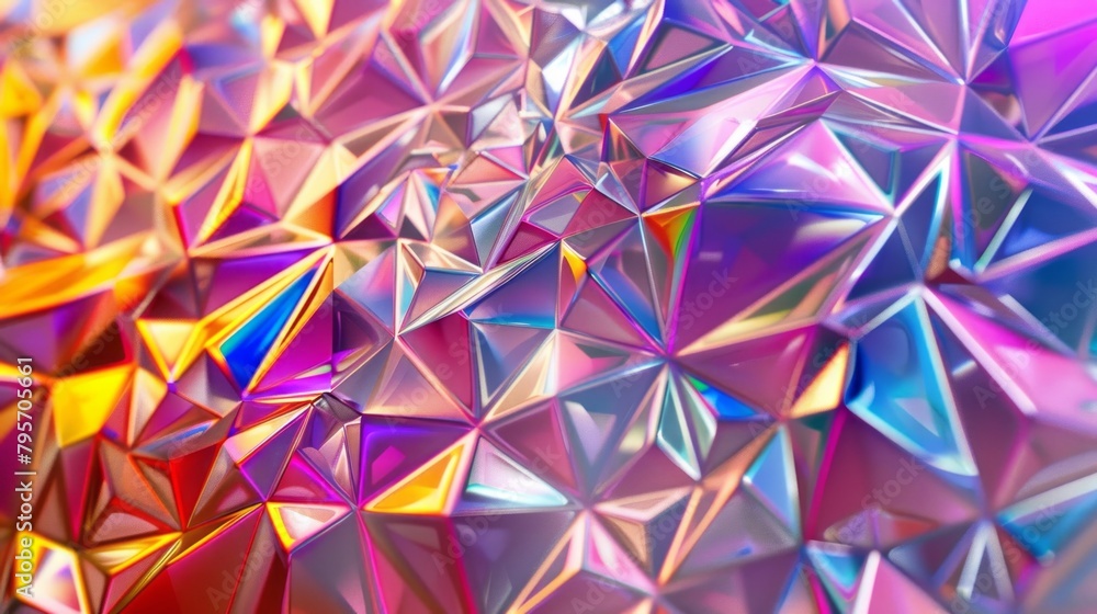 A colorful and shiny geometric pattern. A colorful and shiny geometric pattern.
