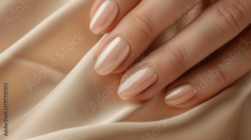 Wallpaper Mural Manicure and Hands Spa. Beautiful Woman hand closeup. Manicured nails and Soft hands skin. Beauty treatment. Beautiful woman's nails with beautiful baby boomer manicure, Torontodigital.ca