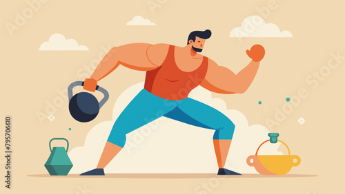 A fighter incorporates kettlebell farmers carries into their training improving grip strength and overall muscular endurance to maintain their
