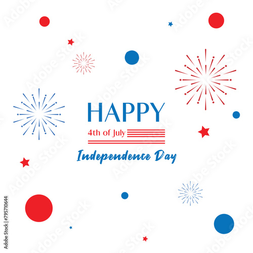 happy independence day banner vector background