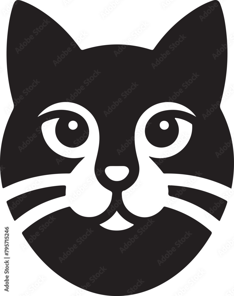 Cute Cat Vector Art, Icons