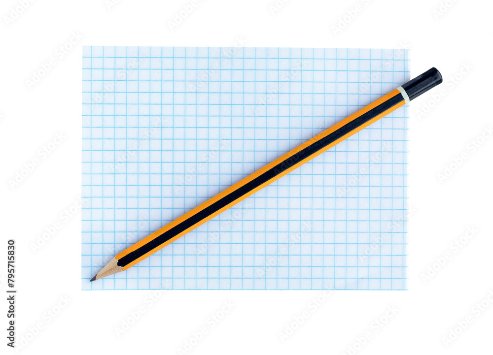 Blank paper and pencil. Blank paper and pencil.