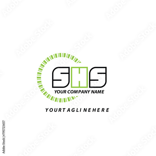 SHS letter logo creative design   SHS vector logo. SHS simple and modern logo. SHS luxurious alphabet design