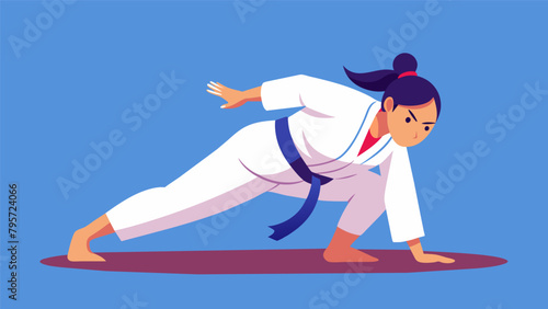 A skilled practitioner navigates the ground with fluidity sweeping their opponent and transitioning into a tight mount position.
