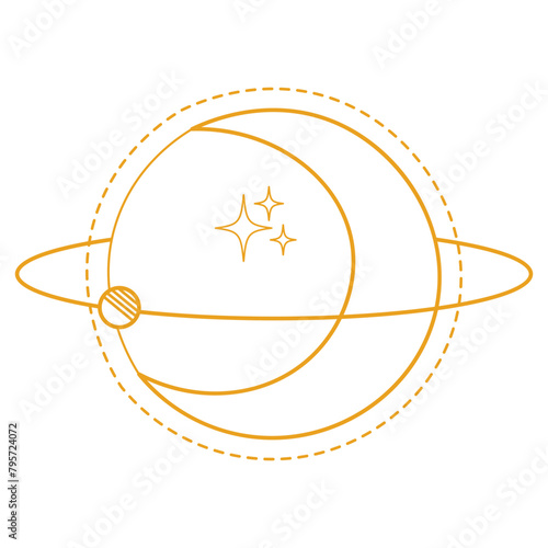 Minimalist Cosmic Vintage