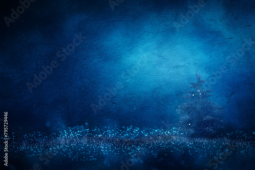 Abstract blue background. Christmas background