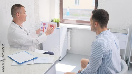 Doctor Explains Reproductive Health to Patient in Clinic During Daytime Consultation