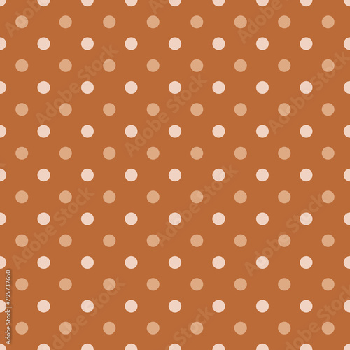 Simple, seamless polka dot background